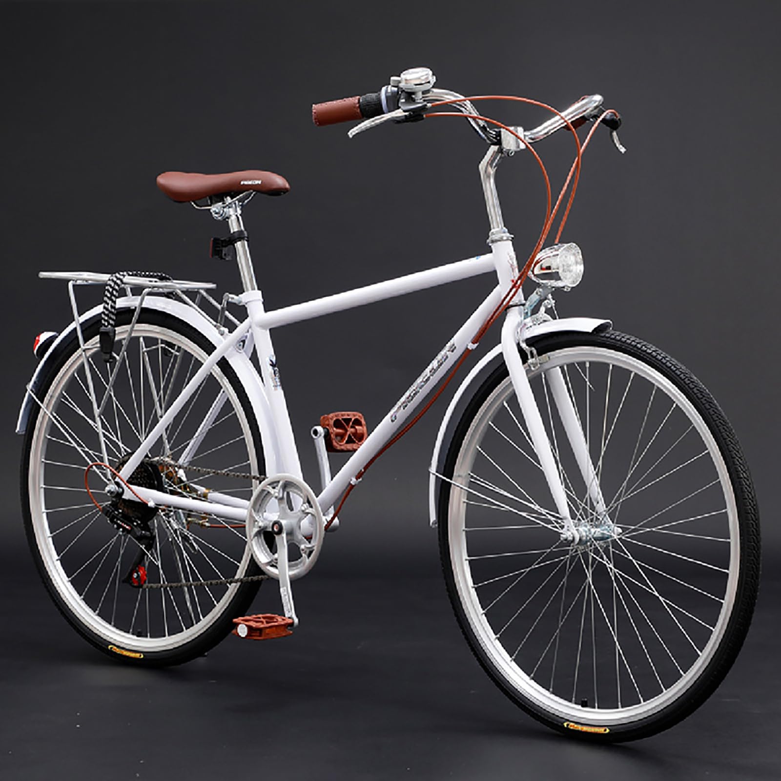 Amazon | 26インチの大人用クルーズ自転車、レトロな通勤レジャー